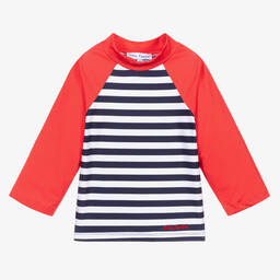 Mitty James-Красно-синий плавательный топ (UPF50+) | Childrensalon Outlet