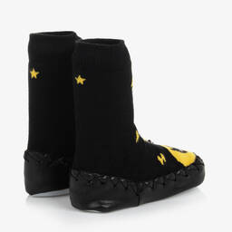 Moccis-سليبرز جوارب قطن لون أسود و أصفر | Childrensalon Outlet