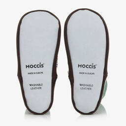 موكيس-سليبرز للبيت مزيج قطن صديق للبيئة لون أخضر | Childrensalon Outlet