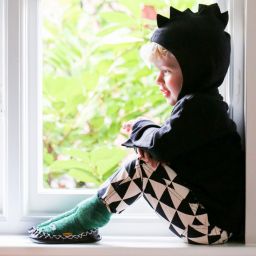 موكيس-سليبرز للبيت مزيج قطن صديق للبيئة لون أخضر | Childrensalon Outlet