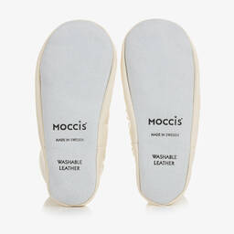 موكيس-جوارب سليبرز لون عاجي بنعل واقي | Childrensalon Outlet