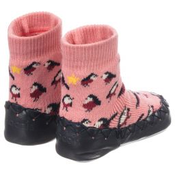 Moccis-Pink Slipper Socks | Childrensalon Outlet