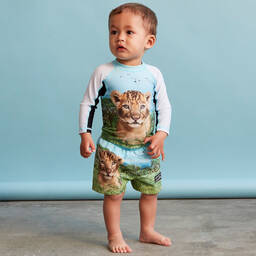 Molo-شورت سباحة أطفال ولادي لون أزرق (UPF50+) | Childrensalon Outlet