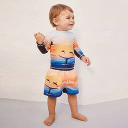 Molo-Плавки-шорты с океаническим принтом (UPF50+) | Childrensalon Outlet