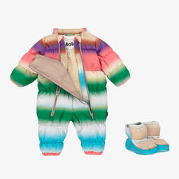 Molo-Розовый зимний комбинезон с градиентом | Childrensalon Outlet