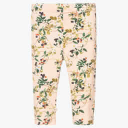 Molo-Baby Girls Pink Vines Leggings | Childrensalon Outlet