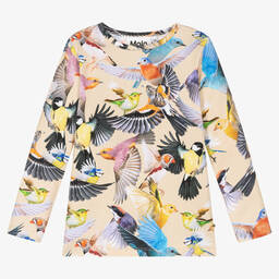 Molo-Beige Organic Cotton Baby Top | Childrensalon Outlet