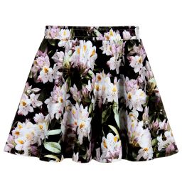 Molo-Черная хлопковая юбка с цветочным рисунком | Childrensalon Outlet