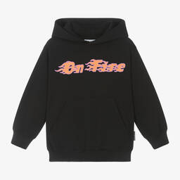 Molo-توب هودي قطن عضوي جيرسى لون أسود | Childrensalon Outlet