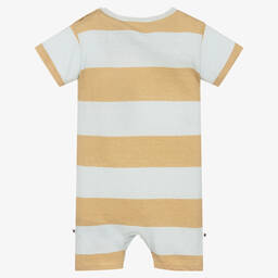 Molo-تبّان قطن وكتان مقلم لون بيج وأزرق للأطفال | Childrensalon Outlet