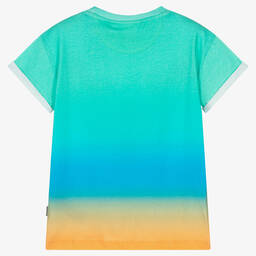 Molo-Зеленая хлопковая футболка со смайлом | Childrensalon Outlet