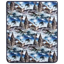 مولو-بطانية قطن جيرسي لون أزرق للمواليد (85سم) | Childrensalon Outlet