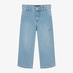 Molo-Blue Light Wash Denim Relaxed Jeans | Childrensalon Outlet