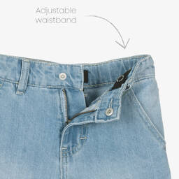 Molo-Blue Light Wash Denim Shorts | Childrensalon Outlet