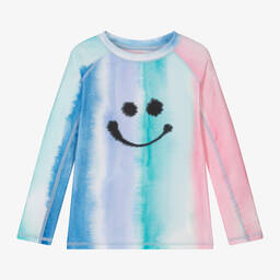 مولو-توب واقي من الشمس لون أزرق وزهري للبنات (UPF50+) | Childrensalon Outlet