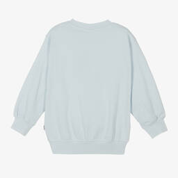 Molo-Blue Sunny Organic Cotton Sweatshirt | Childrensalon Outlet
