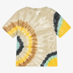 Molo-Бежевая хлопковая футболка с эффектом тай-дай | Childrensalon Outlet