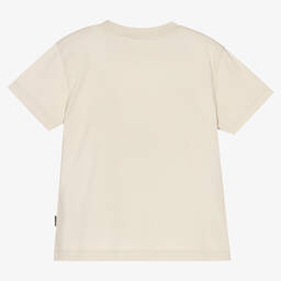 Molo-Boys Beige Organic Cotton T-Shirt | Childrensalon Outlet