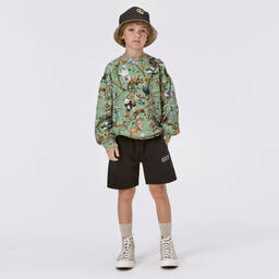 Molo-Boys Black Cotton Jersey Shorts | Childrensalon Outlet