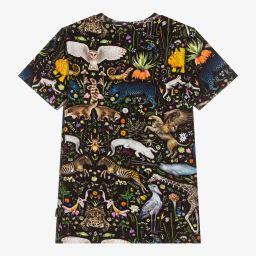 Molo-Boys Black Cotton T-Shirt | Childrensalon Outlet