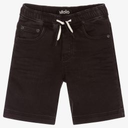 Molo-Boys Black Denim Shorts | Childrensalon Outlet