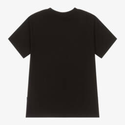 Molo-تيشيرت وجه سعيد أسود للأولاد | Childrensalon Outlet