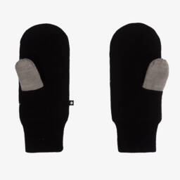 Molo-Boys Black Knit Starry Mitts | Childrensalon Outlet