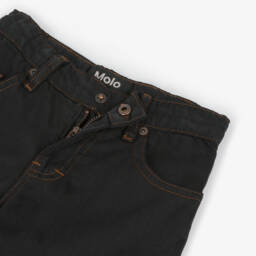 Molo-جينزبقصة واسعة مزيج قطن تويل وفيسكوز لون أسود | Childrensalon Outlet