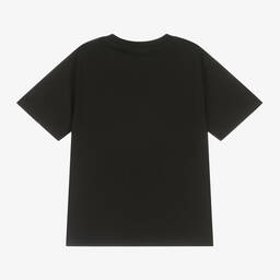 Molo-Boys Black Organic Cotton Basketball T-Shirt | Childrensalon Outlet