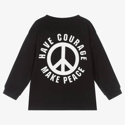 مولو-توب قطن عضوي لون أسود للأولاد | Childrensalon Outlet