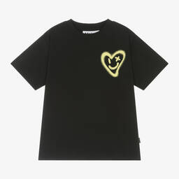 Molo-Boys Black Organic Cotton T-Shirt | Childrensalon Outlet
