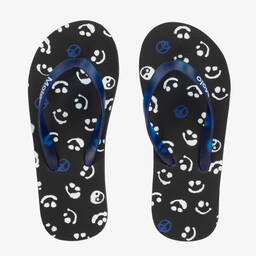 Molo-Черные вьетнамки со смайлами для мальчиков | Childrensalon Outlet