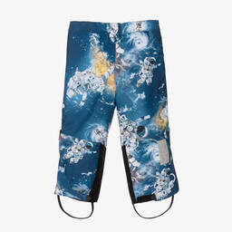 Molo-Boys Blue Astronauts Ski Trousers | Childrensalon Outlet