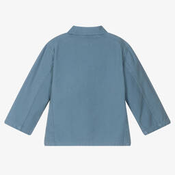 Molo-Boys Blue Cotton Jacket | Childrensalon Outlet