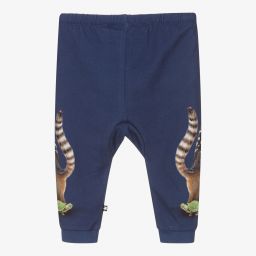 Molo-Boys Blue Cotton Joggers | Childrensalon Outlet