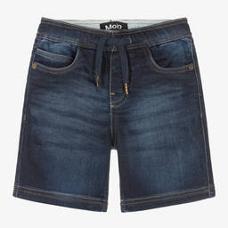 Molo-Boys Blue Cotton Shorts | Childrensalon Outlet