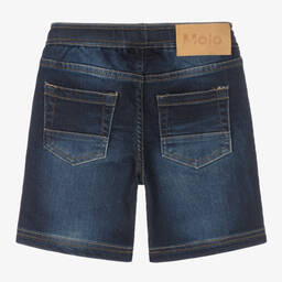 Molo-Boys Blue Cotton Shorts | Childrensalon Outlet