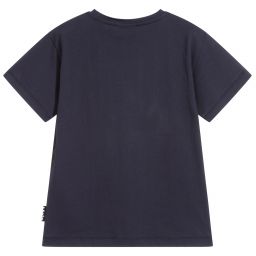 مولو-تيشيرت قطن عضوي لون كحلي للأولاد | Childrensalon Outlet