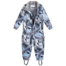 مولو-Boys Blue & Grey Rain Suit | Childrensalon Outlet