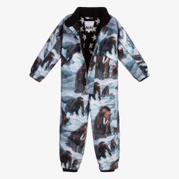 Molo-Голубой зимний комбинезон с мамонтами для мальчиков | Childrensalon Outlet