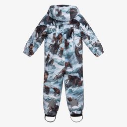 Molo-Голубой зимний комбинезон с мамонтами для мальчиков | Childrensalon Outlet