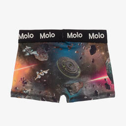 مولو-شورت بوكسر قطن جيرسي عضوي لون أزرق (عدد 2) | Childrensalon Outlet