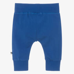 Molo-Boys Blue Organic Cotton Joggers | Childrensalon Outlet