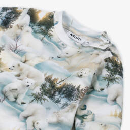 Molo-Boys Blue Polar Bear Outfit | Childrensalon Outlet