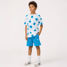 Molo-Boys Blue Soft Jersey Shorts | Childrensalon Outlet