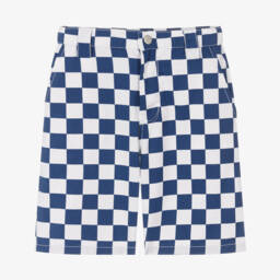 Molo-Boys Classic Blue Check Shorts | Childrensalon Outlet