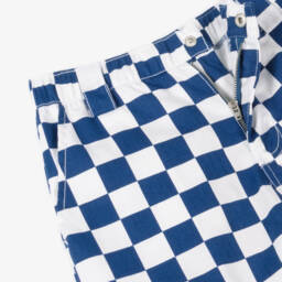Molo-Boys Classic Blue Check Shorts | Childrensalon Outlet