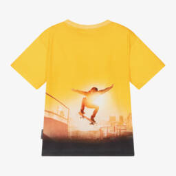 Molo-Boys Cotton Skateboard Print Tee | Childrensalon Outlet