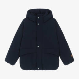 Molo-Boys Dark Blue Quilted Jacket | Childrensalon Outlet
