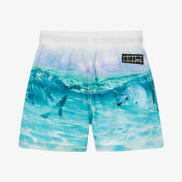 Molo-Boys Funny Fish Swim Shorts (UPF 50+) | Childrensalon Outlet